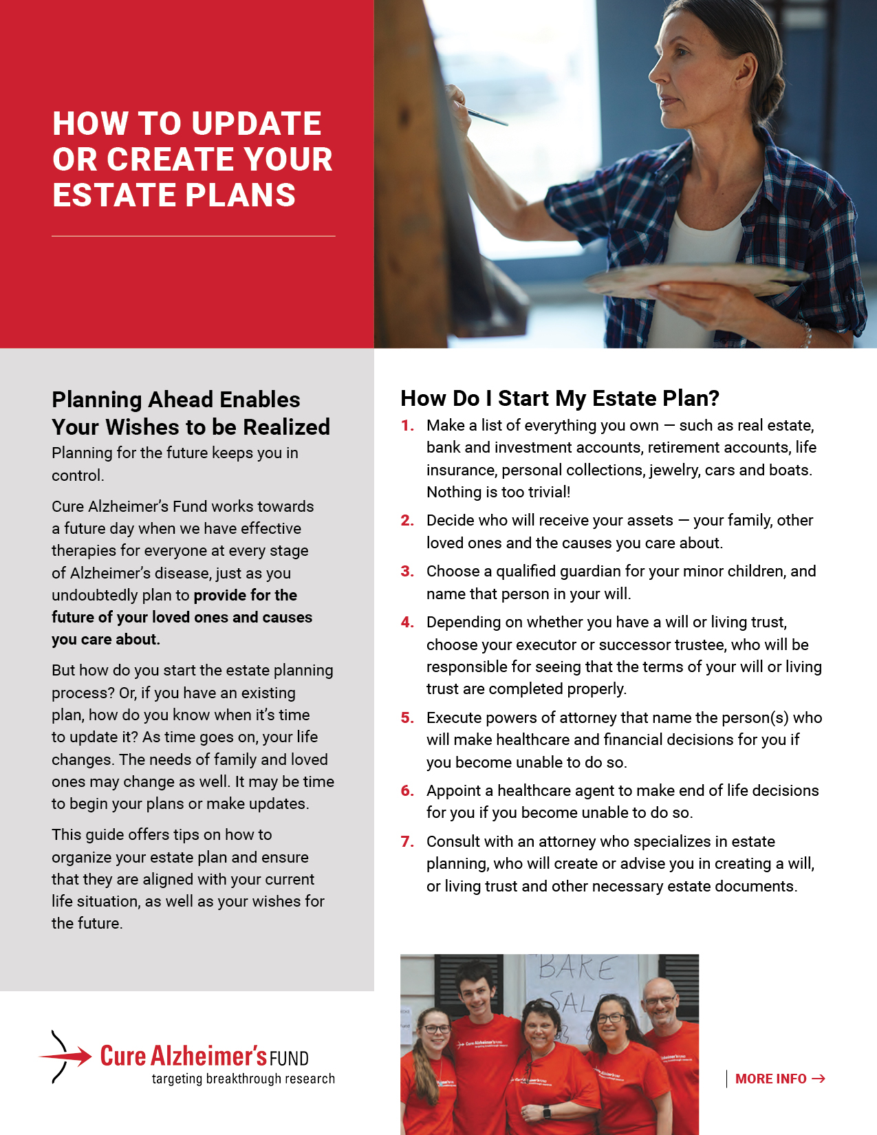 Support The Future of My Favorite Charity brochure cover